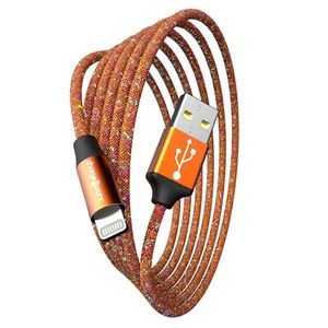 10' Lightning USB Cable - Orange (Case of 48)