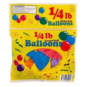Balloons - Assorted Sizes & Colors, 1/4 Lb. (Case of 96)