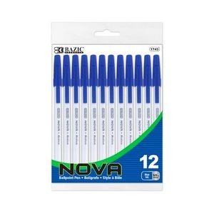 Ballpoint Pens - Blue, Medium, 12 Pack (Case of 144)