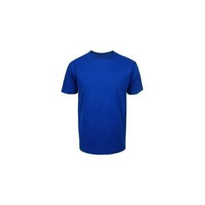 Men's 100% Cotton Round Neck T-Shirt - Royal Blue, S - XL (Case of 72)