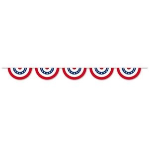 Patriotic Bunting Banner - Stars & Stripes, 11 x 12' (Case of 72)