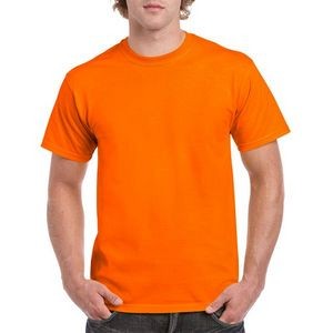 Gildan Heavy Cotton Men's T-Shirt - Safety Orange, XL (Case of 12)