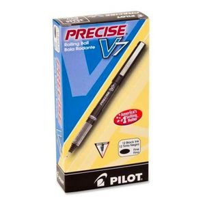 Precise V7 Pens - Black, Fine, 0.7mm, Capped, 12 Pack (Case of 72)