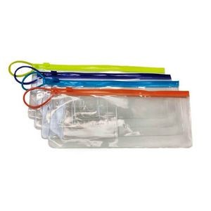Clear Zippered Pouches - Assorted Zips, Card Holder (Case of 72)