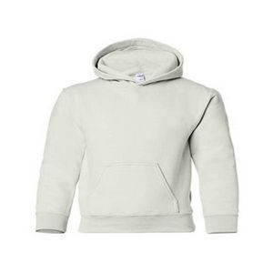 White Gildan Irregular Youth Hooded Pullover - Large (Case of 12)