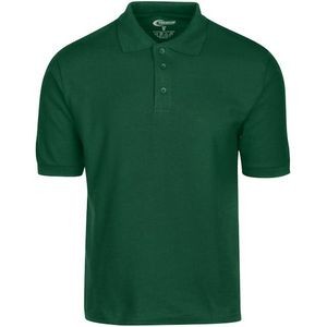 Men's Polo Shirts - Hunter Green, Size Large (Case of 24)
