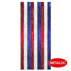 Decorative Curtains - Red, White, Blue (Case of 6)