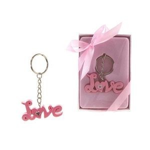 Love Phrase Key Chain - Pink (Case of 48)