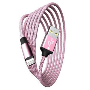 6' Lightning USB Cables - Light Pink (Case of 48)