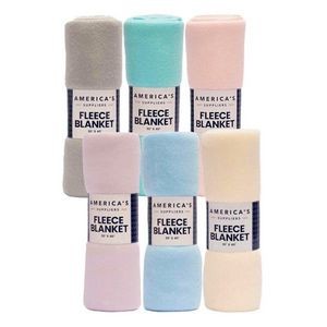 America's Suppliers Fleece Baby Blankets - 6 Colors, 30 x 40 (Case of
