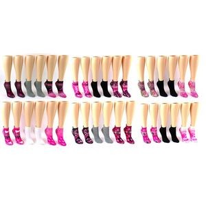 Women's Breast Cancer Awareness Ankle Socks - Size 9-11 (Case of 30)