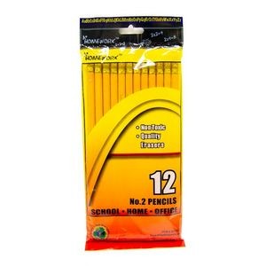 #2 Pencils - 12 Count, Yellow (Case of 48)