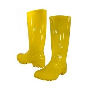 Women's Rain Boots - Yellow, Sizes 5-10, Rubber (Case of 12)