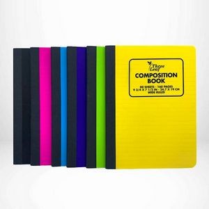 Wide Ruled Composition Notebooks - 80 Sheets, 6 Colors (Case of 24)
