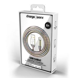 6' Lightning USB Cable - Pink (Case of 48)