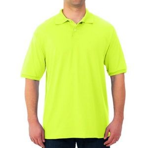 Jerzees Irregular Polo Shirts - Safety Green, XL (Case of 12)