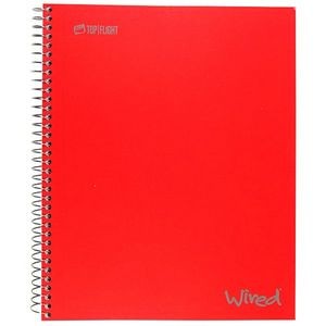 1 Subject College-Ruled Spiral Notebook - 100 Sheets, Assorted Colors