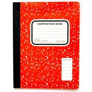Marbled Composition Book - Wide Ruled, 100 Sheets, 4 Colors (Case of 2