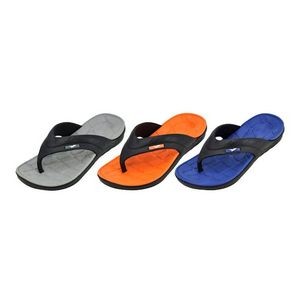 Men's Sport Flip Flop Sandals - Assorted, Size 7/8-13 (Case of 36)