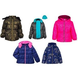 Toddler Girl's Puffer Jackets - Assorted, 2T-4T (Case of 24)