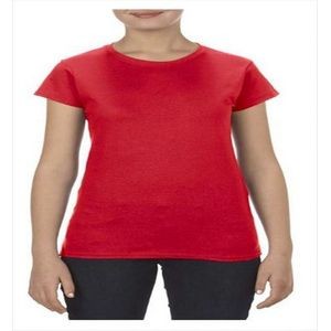 Ladies Fit T-Shirt -Red -Medium (Case of 12)