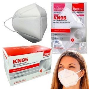 KN95 Face Masks - Individually Wrapped, White (Case of 960)