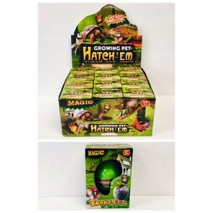 Snake Hatch Em Eggs - Growing, Nonedible, Ages 3+ (Case of 144)