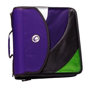 Case-it Dual 2.0 Backpack Binder with 2 Sets of 2 Rings - Purple (Case