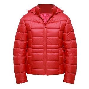 Women's 20D Puffer Down Jackets - S-XL, Red (Case of 12)