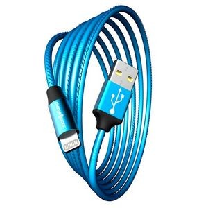 6' Lightning USB Cable - Blue (Case of 48)