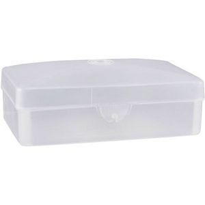Soap Boxes - Hinged Lid, Clear, Plastic (Case of 1)