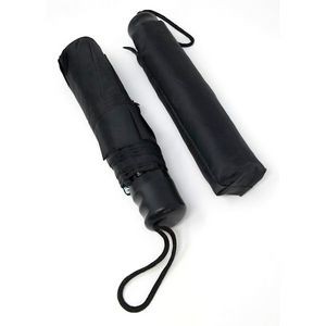 Mini Compact Umbrella - Black, Collapsible, 10'' (Case of 60)