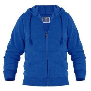 Men's Hoodie Sweatshirts - Royal Blue, Full Zip, Fleece, Assorted Size
