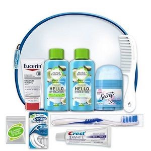 Women's Deluxe Brand Hygiene Kits - 10 Pieces, TSA-Approved (Case of 6