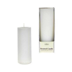 5 Pillar Candle - White, Ribbed, Scented (Case of 48)