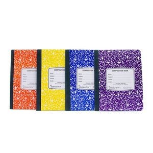 Wide Ruled Composition Books - Marbled, 100 Sheets, 4 Colors (Case of