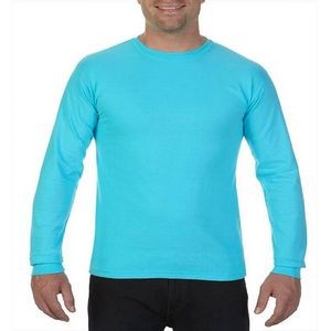 Comfort Colors Men's Irregular Long-Sleeve T-Shirt - Lagoon Blue, Larg