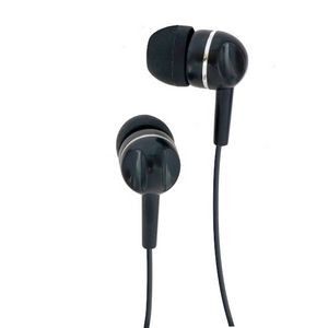 Single Use Earbuds - Black, 3.5mm, Silicone (Case of 100)