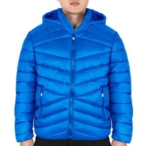 Men's Fleece Lined Full Zip Jackets - S-2X, Royal Blue, Zipper Pockets