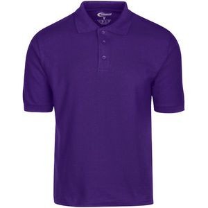 Men's Polo Shirts - Purple, Size Small (Case of 24)