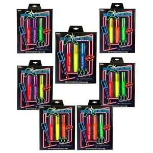 Expressions Lip Gloss Box Sets - 3-Pack, Neon, Wand (Case of 48)