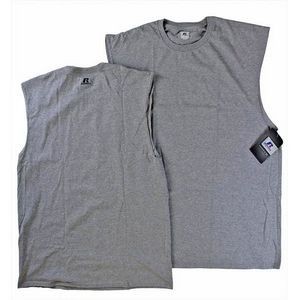 Russell Athletic Men's Sleeveless Tanks - Sports Grey, Large (Case of