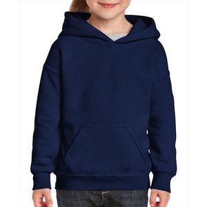Navy Gildan Irregular Youth Hooded Pullover - Large (Case of 12)