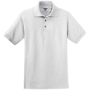Jerzees Cotton Jersey Polo - White, XL (Case of 12)