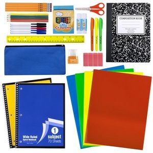 Elementary School Supply Kits - 45 Piece, 12 Kits (Case of 12)