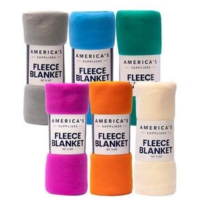 America's Suppliers Fleece Blankets - 6 Colors, 50 x 60 (Case of 24)