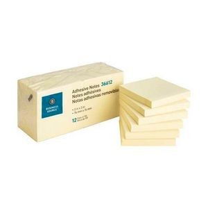 Adhesive Notes - 100 Sheets, 3 x 3, Yellow (Case of 18)