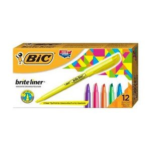 BIC Highlighters - Assorted, 12 Pack (Case of 18)