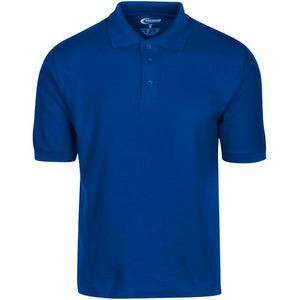 Men's Polo Shirts - Royal Blue, Size Large (Case of 24)