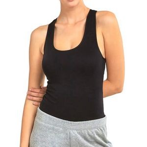 Women's Racerback Tank Tops - One Size Fits Most, Black (Case of 20)